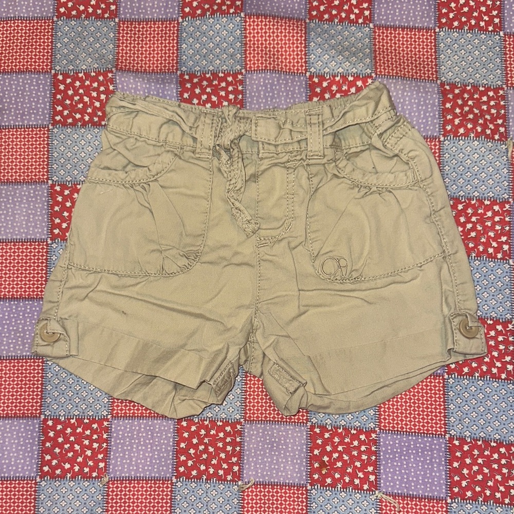 OP Kids Beige Cargo Shorts